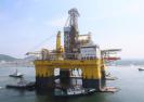 全球首座最新一代超深水雙鉆塔半潛式鉆井平臺出海試航