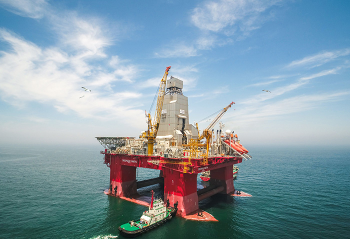 極地惡劣海域半潛式鉆井平臺(tái) 維京龍